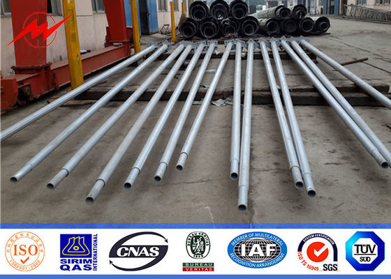 Achthoekige Openluchtstraatlantaarn Polen 5M tot 15M met 60mm Dia Dubbel Gebogen Wapen