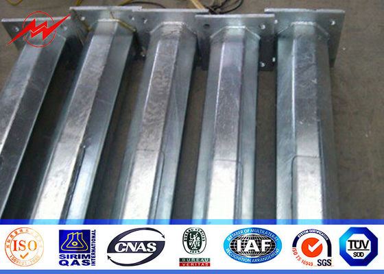 Achthoekige Openluchtstraatlantaarn Polen 5M tot 15M met 60mm Dia Dubbel Gebogen Wapen