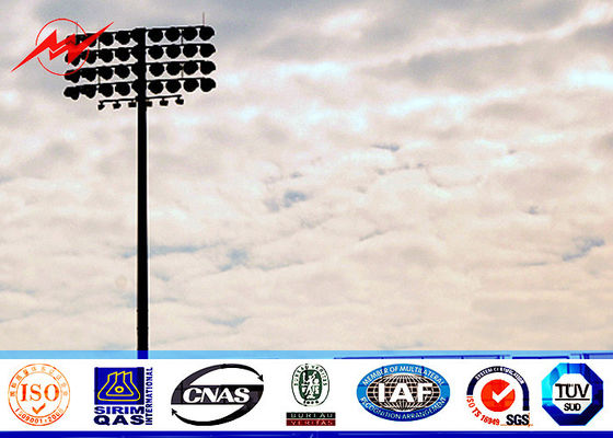 50M 60 Nos LED-verlichting Hoge mast Lichtzuil Stadion Lichte toren met vierkante lantaarn
