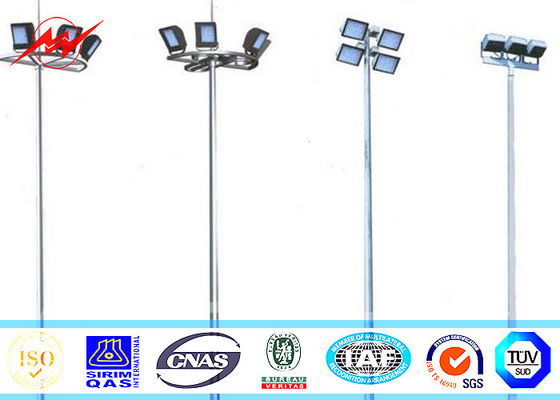 50M 60 Nos LED-verlichting Hoge mast Lichtzuil Stadion Lichte toren met vierkante lantaarn