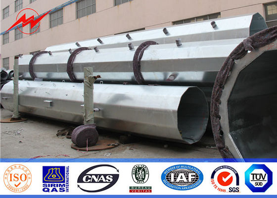 Toren van de Microgolf de Monopool van het 16 Kantenstaal voor Mobiele Transmissielijn