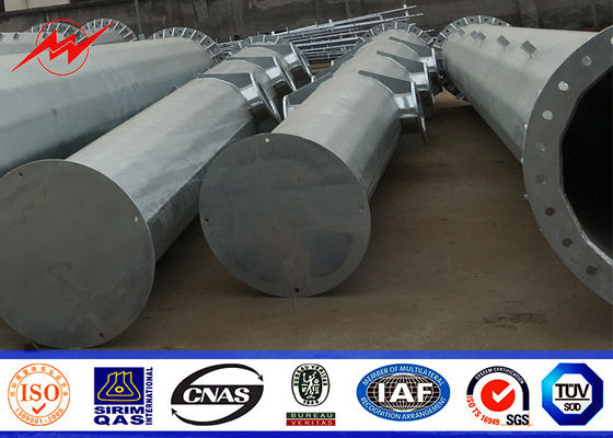 Toren van de Microgolf de Monopool van het 16 Kantenstaal voor Mobiele Transmissielijn