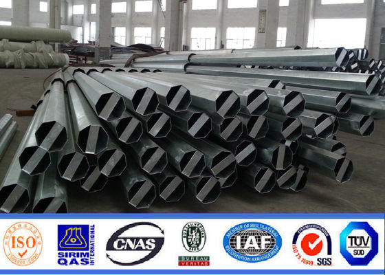 50ft achthoekige elektrische stroompool voor stroomoverdracht 10 KV 550 KV 1.8 Veiligheid factor