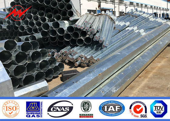 Hete Onderdompelings Gegalvaniseerde Straat Elektrische Pool met Dubbel Gebogen de Verlichtingswapen van 3M