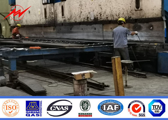 Het flenstype paste 100 Voet aan Staal Monopole voor Communicatie Distributie