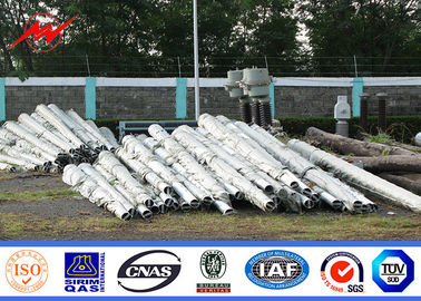 16m 2500dan Galvanisatie Steel Tower Pole 90ft Afrika Transmissie Lijn Metalen Post