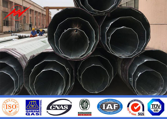 8M 6.5KN de Hete Onderdompelingsgalvanisatie van Pool Q345 van het Breukbelastingstaal Tubulaire