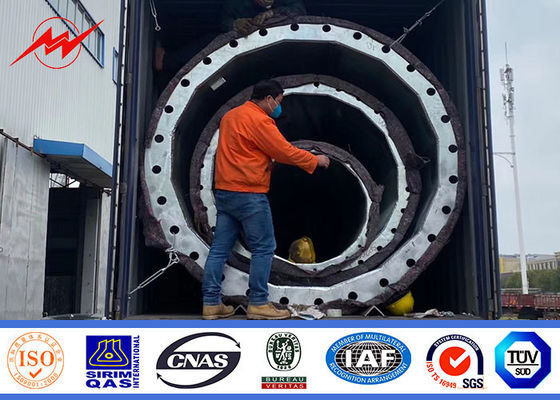 Traditionele Elektrische Monopool Toren 27m van Filippijnen NGCP Flenstype