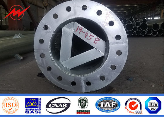 50ft 60ft 70ft High Mast Light Pole gegalvaniseerde buitenverlichting paal voor 69kv transmissie