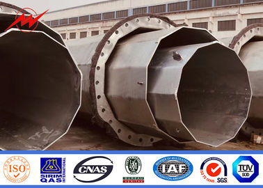 galvaniseerde de Hete Onderdompeling van 11kv 38kv Electric Power Pool Achthoekig