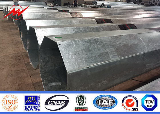 16m 1800 Dan Galvanized Steel Tubular Pole voor het Project van de Distributielijn