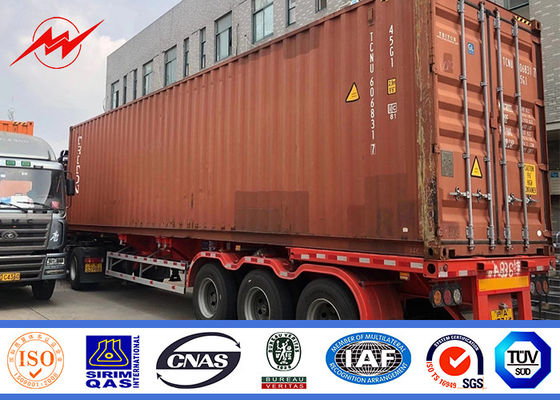 60ft 65ft het Gegalvaniseerde Staal Tubulaire Pool van de Bitumenbegrafenis Type voor Transmissie