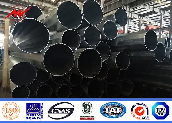16m 1200 Dan Steel Tubular Pole Galvanized voor het Buitenproject van de Distributielijn
