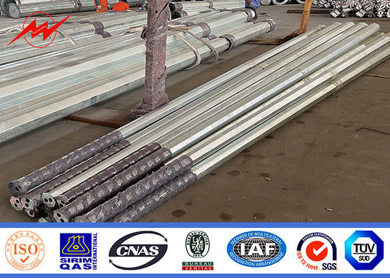 Hot Dip gegalvaniseerde elektrische stroompool voor aangepaste eisen en in elke kleur