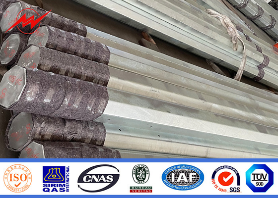 Hot Dip gegalvaniseerde elektrische stroompolen Slip Joint of Flange aangesloten 110 KV 220 KV