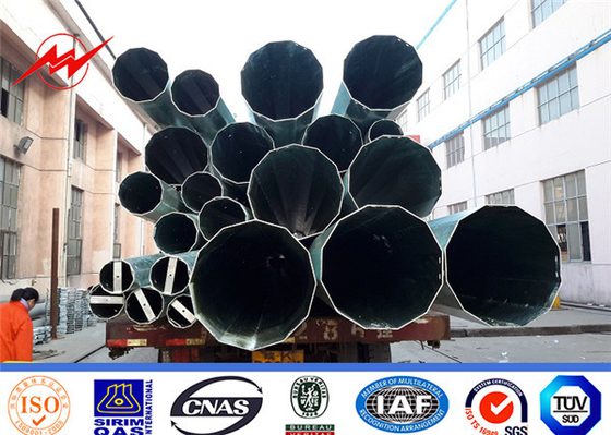 20m 24kn Filippijnen Steel Electric Pole Hot Dip Galvanized