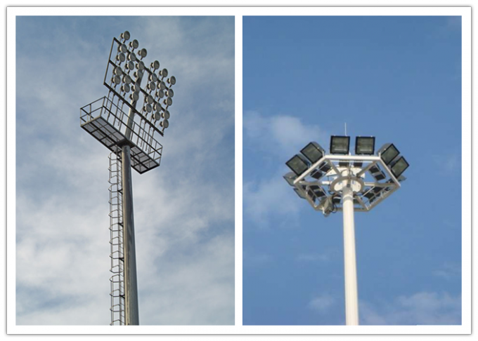 30m achthoekige hoge mastpool voor parkverlichting met het opheffen van systeem 1
