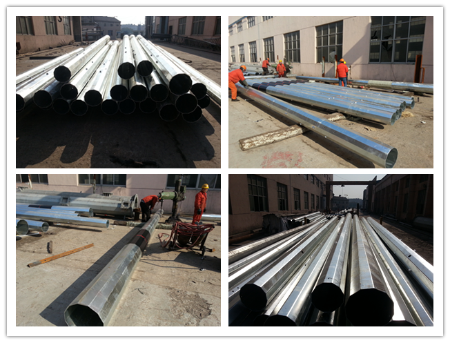 15m 1200 Dan Galvanized Steel Pole For 132kv Transmissielijn, /BV/ISO 0