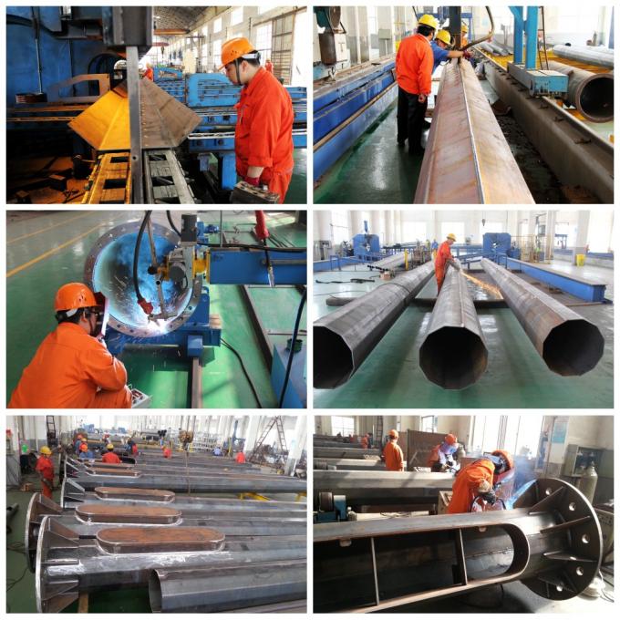 Jiangsu milky way steel poles co.,ltd fabriek productielijn 0