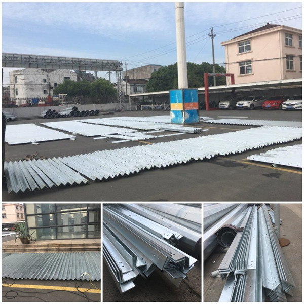 van de de Machtstransmissie van 11kv 132kv het Achthoekige Staal van Polen met Glasvezelbescherming 2