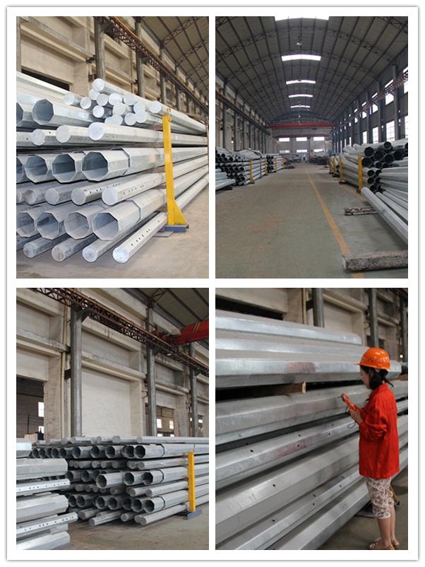 20m Power Tubular Steel Structure Electrical Transmission Poles 33kv Line Array Tower 2