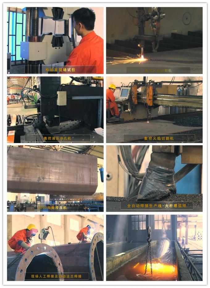 9m 12m 16m Melkweg Steel Power Pole voor stroom- en signaaloverdracht met aangepast ontwerp 1